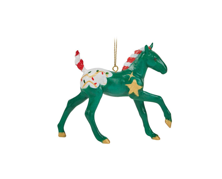 Paint Your Own Horse | 2026 Ornament Craft Kit - a finished painted model on a white background