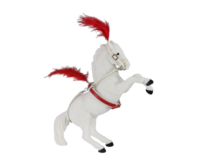 2026's Vintage Club Stablemates bonus model, a flocked Lipizzaner!