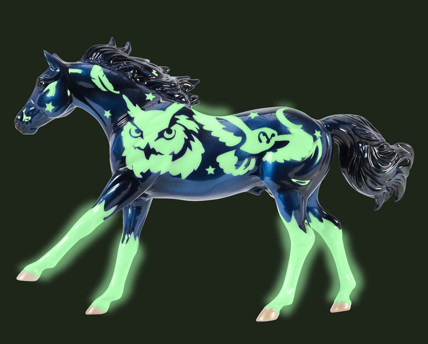 Screech | 2025 Freedom Series Halloween Horse - glowing, facing left