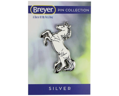 Silver Enamel Pin