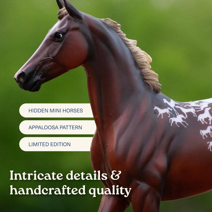 Intricate details & handcrafted quality with hidden mini horses, appaloosa pattern, limited edition
