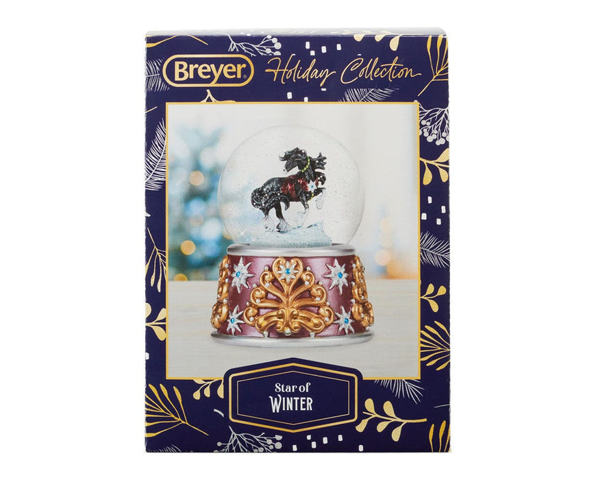 Star of Winter | 2026 Musical Snow Globe packaging on a white background