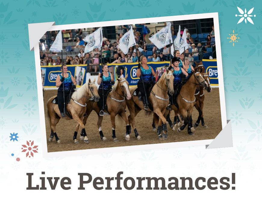 Live Horse Performances - Sunday Family 4-Pack | BreyerFest 2026 BreyerFest Ticket BreyerFest 2026 