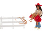 Sylvia | Western Rider & Tack with a fence on a white backgound