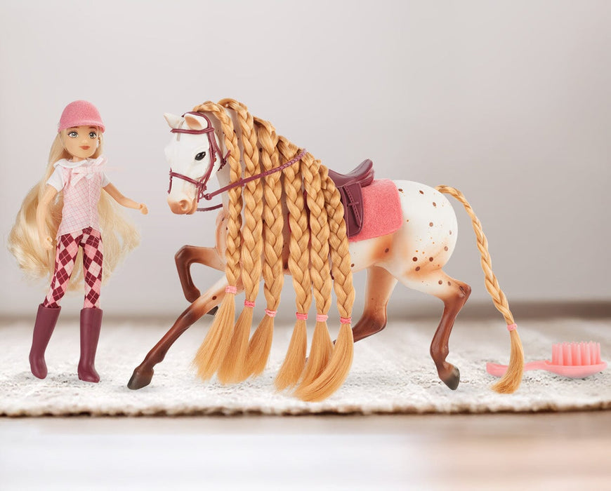 Tess & Birdie | English Rider with Horse on a table