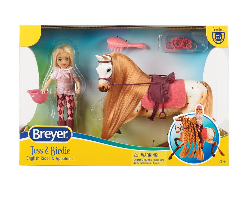 Tess & Birdie | English Rider with Horse in packaging