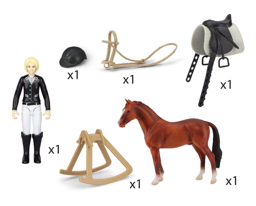 Tournament Rider and Horse Set Contents