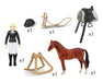 Tournament Rider and Horse Set Contents