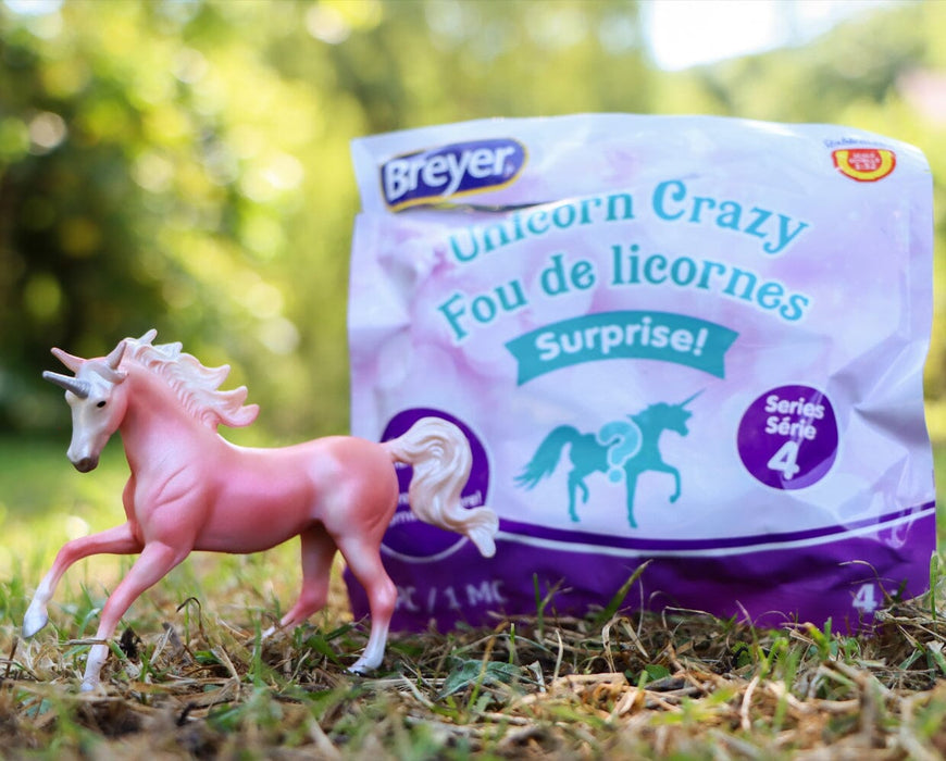 Breyer Horse Crazy Stablemates Mystery Unicorn Blind Bag - 1:32 Scale Hand-Painted Fantasy Horse, 8 Styles To Collect