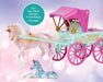 Unicorn Magic Carriage & Foal Playset on a colorful background with an informational burst