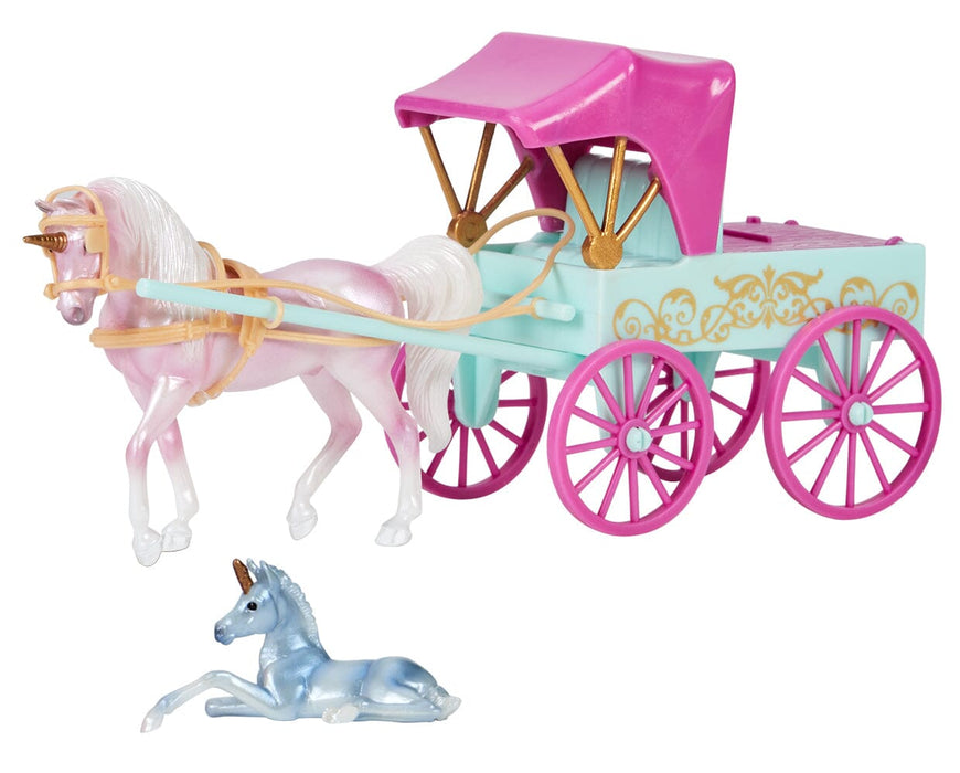 Unicorn Magic Carriage & Foal Playset on a white background