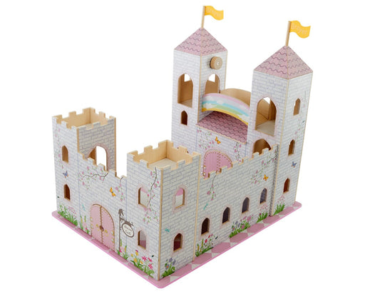Unicorn Magic Deluxe Wood Castle Playset on white background