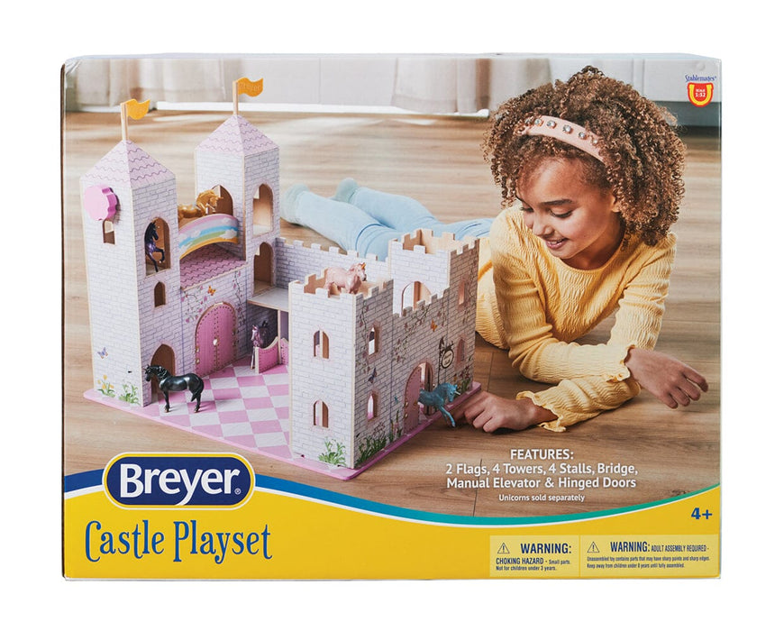 Unicorn Magic Deluxe Wood Castle Playset packaging