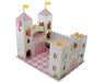 Unicorn Magic Deluxe Wood Castle Playset - showing the courtyard on a white background