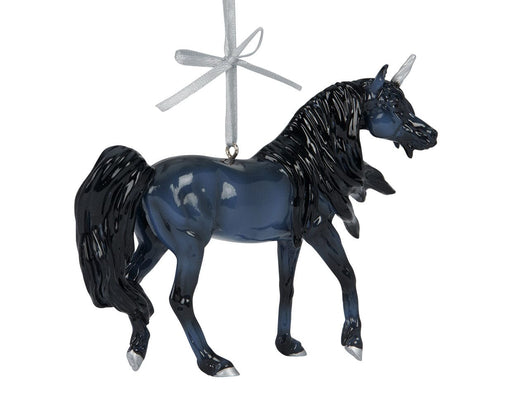 Vespertine | 2026 Unicorn Ornament facing right on a white background