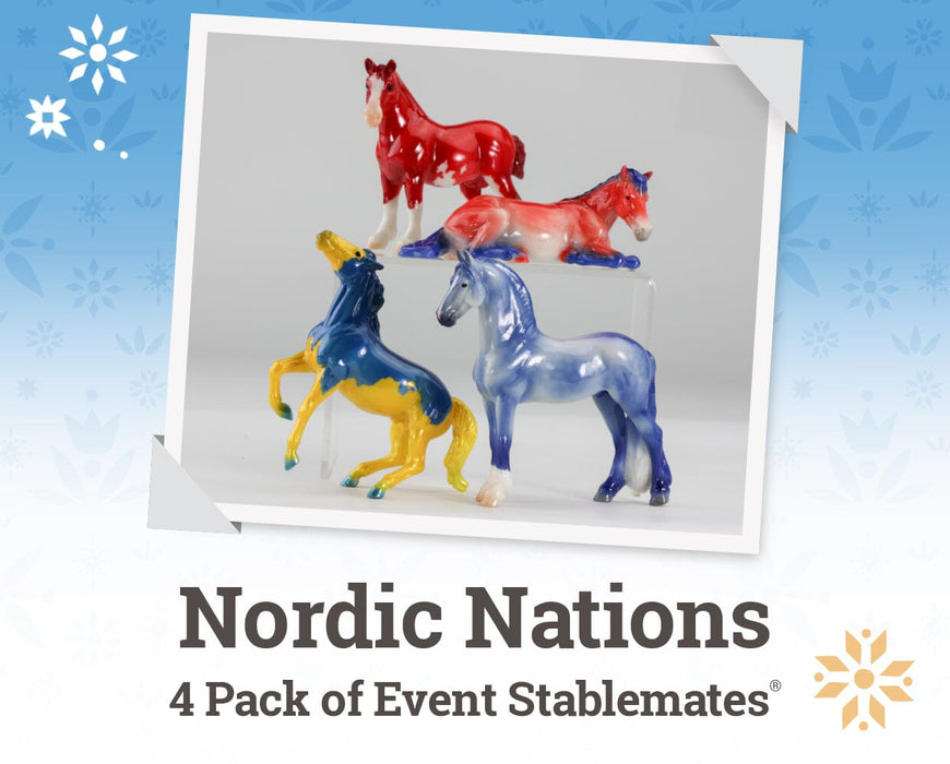 Nordic Nations - 4 Pack of Event Stablemates shown in an picture inlay 