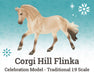 Corgi Hill Flinka - Celebration Model - Traditional 1:9 Scale on a blue-green background