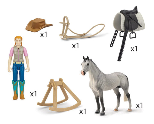 CollectA Horse and Rider Set Contents