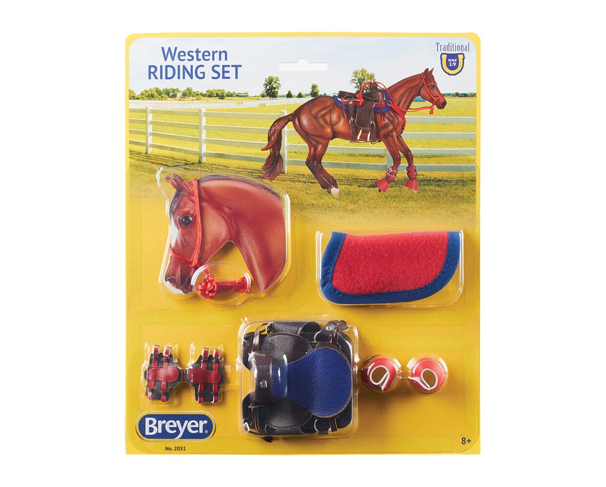 Western Riding Set in Hot Colors - in packaging