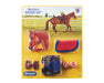 Western Riding Set in Hot Colors - in packaging