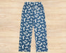 White Horse Lounge Pants | Adult Sizes on wooden background