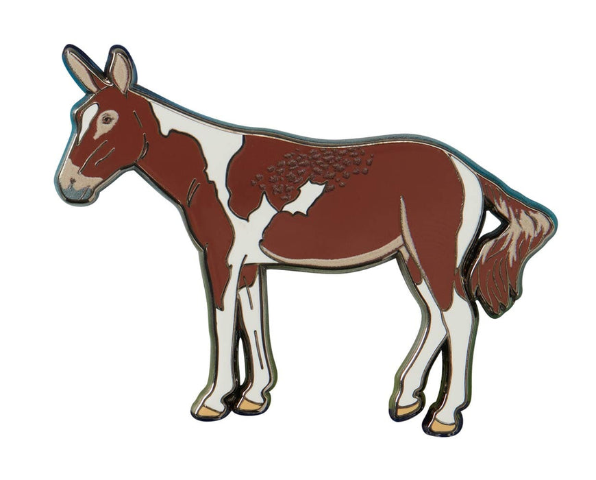 Winnifred Deluxe Enamel Pin on white background
