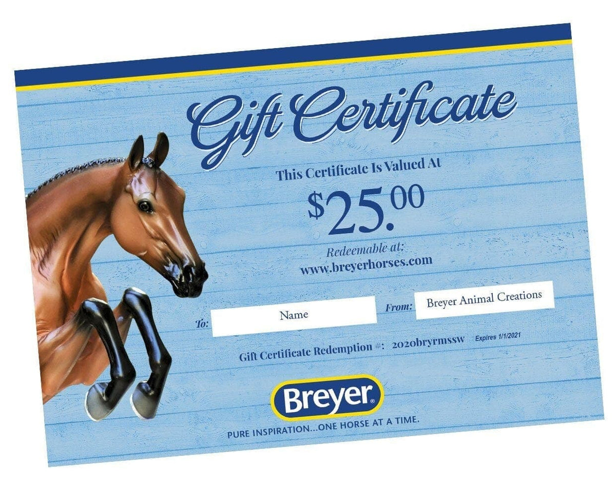 25 Breyer EGift Certificate