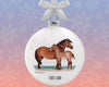 Artist Signature Ornament | Ponies side 1 on background