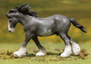 Black Sabino Roan Clydesdale Stallion Model Breyer