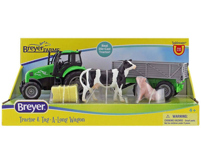 Breyer Farms™ Tractor and Tag-A-Long Wagon Model Breyer