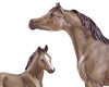 Grey Arabian Horse & Foal Model Breyer