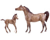 Grey Arabian Horse & Foal Model Breyer