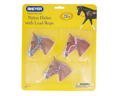 Hot Colored Nylon Halters - 3 Piece Assortment Model Breyer
