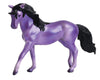 Flourite - a purple model with black horn, mane and tail