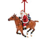 Polo Playing Santa | Santa Ornament no background