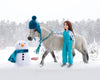Tinsel | Holiday Pony Playset - Rider next to horse with snowman