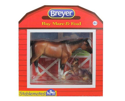 Stablemates Bay Horse & Foal Model Breyer