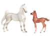 Stablemates Grey Horse & Chestnut Foal Model Breyer