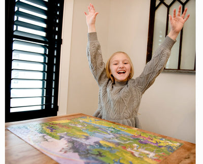 A girl with the Unicorn Jigsaw Puzzle