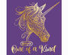 Unicorn Purple Youth Hoodie Graphic
