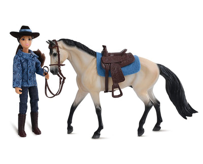 Western Horse and Rider - side by side
